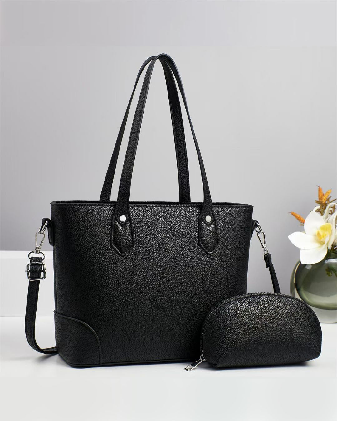 Cartera espaciosa tamaño grande con bolsilto