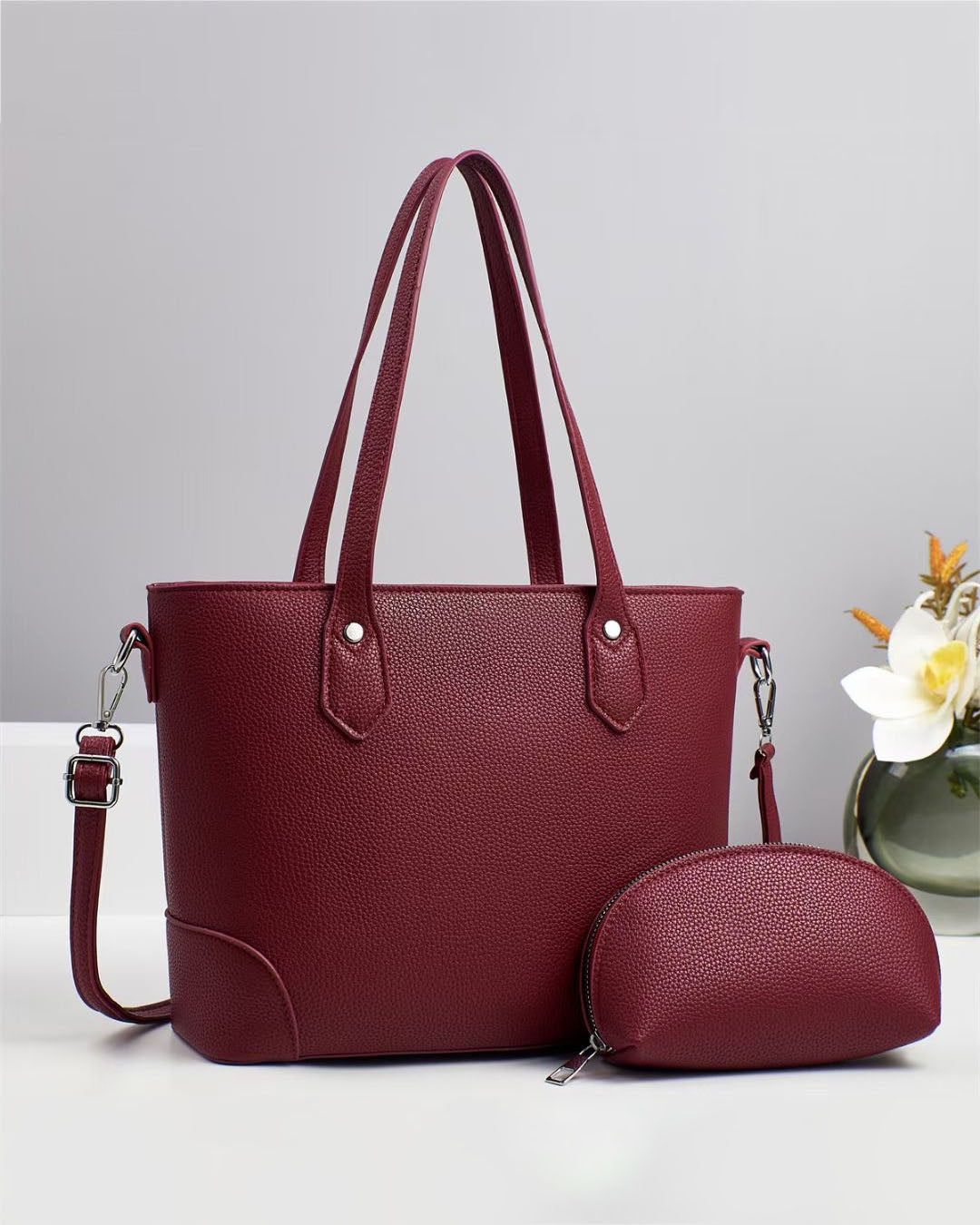 Cartera espaciosa tamaño grande con bolsilto