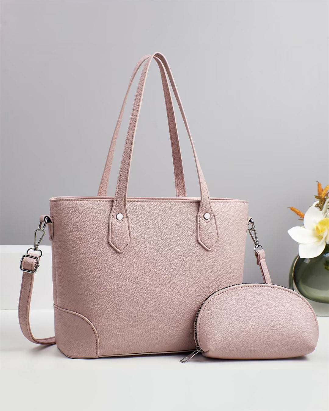 Cartera espaciosa tamaño grande con bolsilto