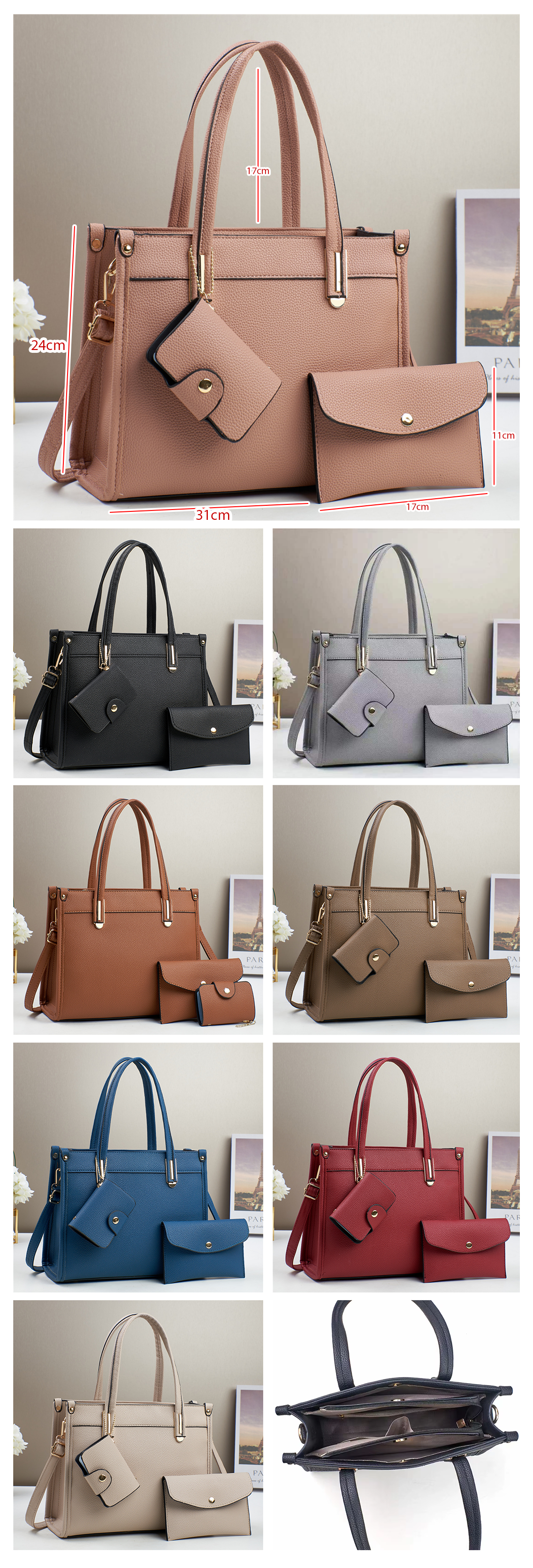 Set de Cartera, Monedero y Porta Tarjetas