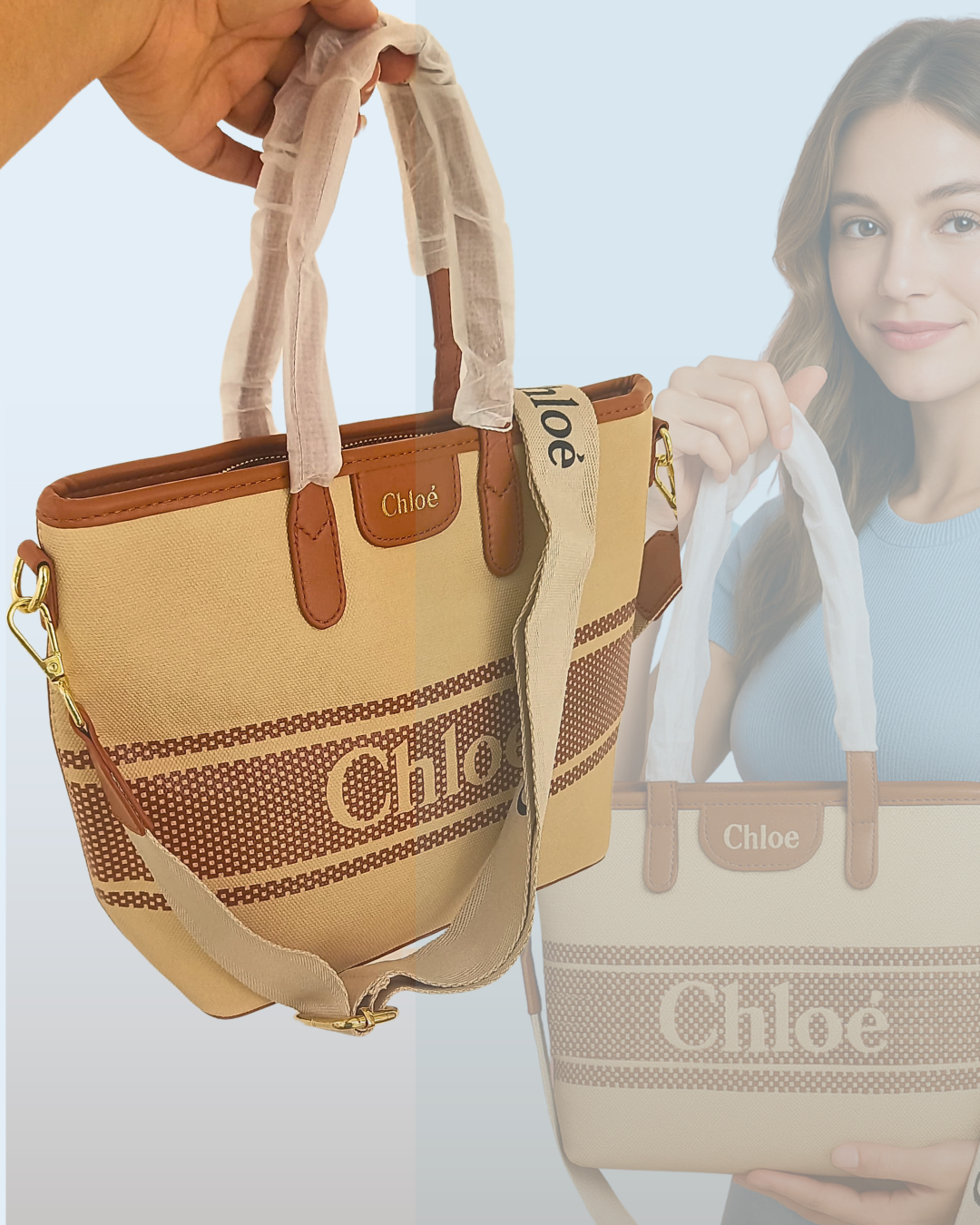 Bolso pequeño coqueto en tela