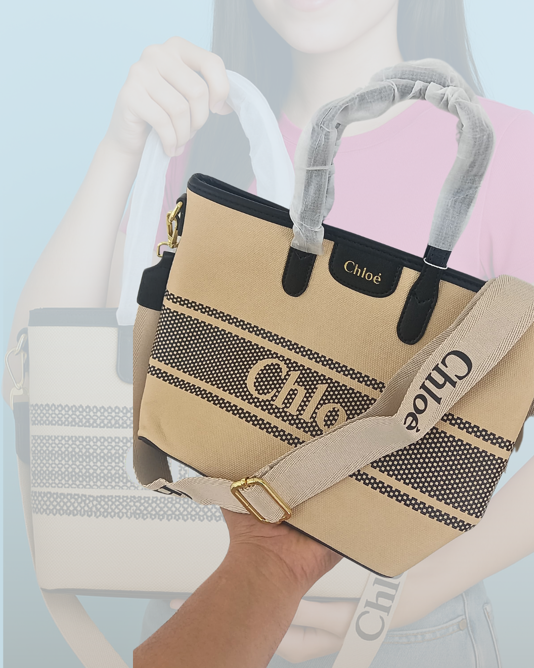 Bolso pequeño coqueto en tela