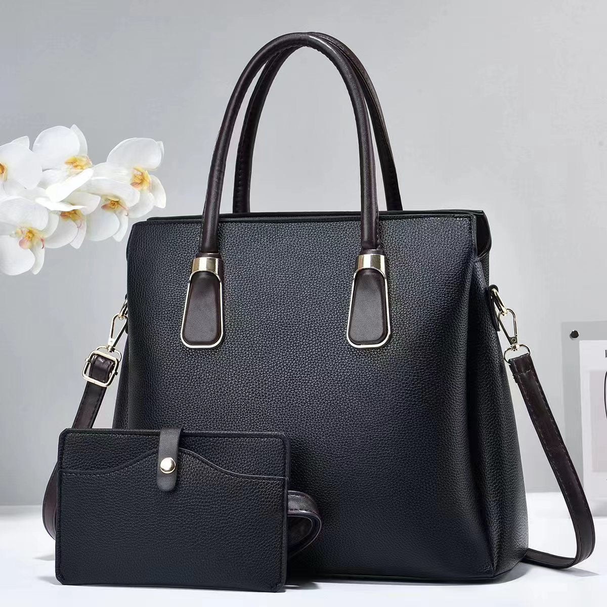 Bolso espacioso a juego con sobre libre, correa ajustable para hombro