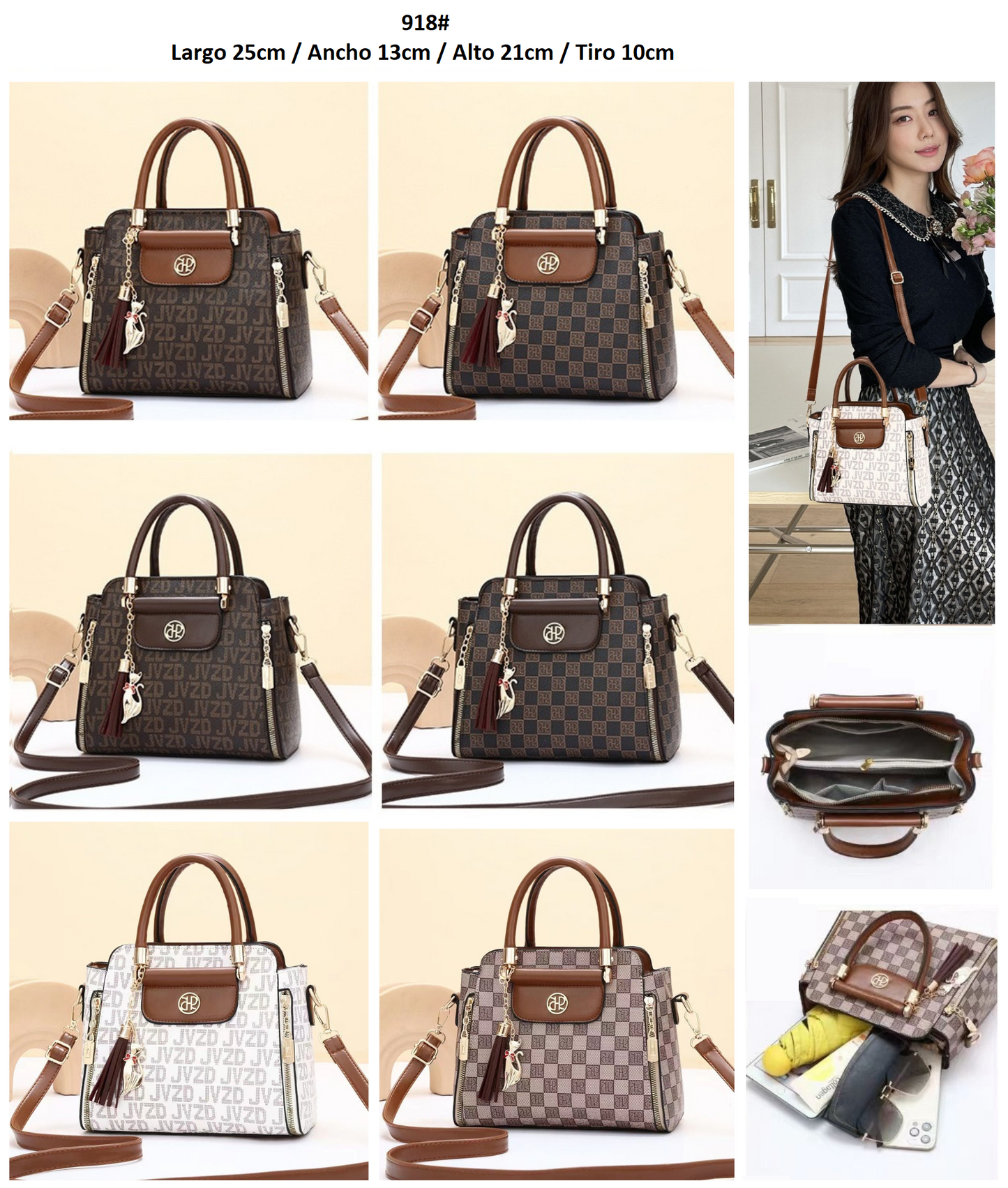 Cartera pequeña con llavero gatuno