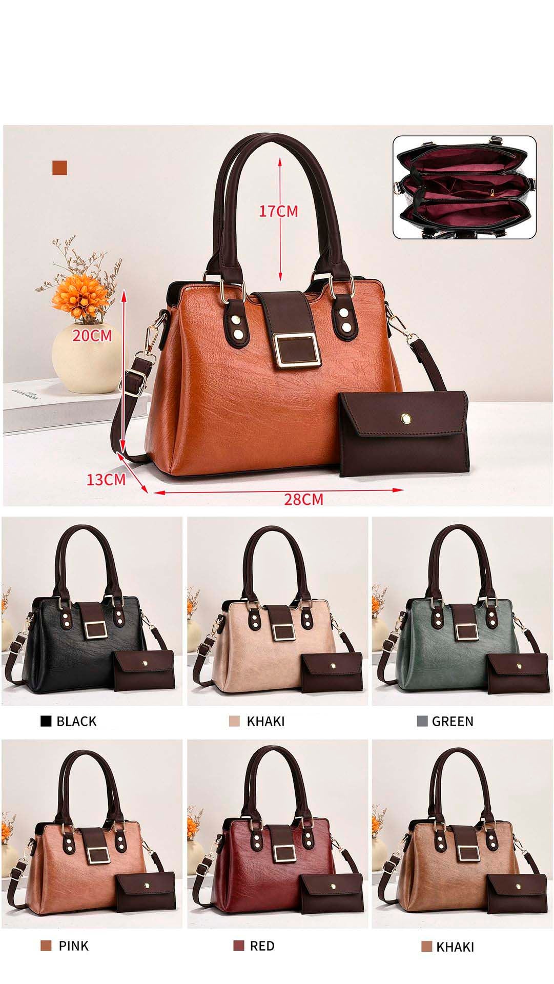 BAG-HO!🎅 • Cartera Trendy con Sobre Práctico