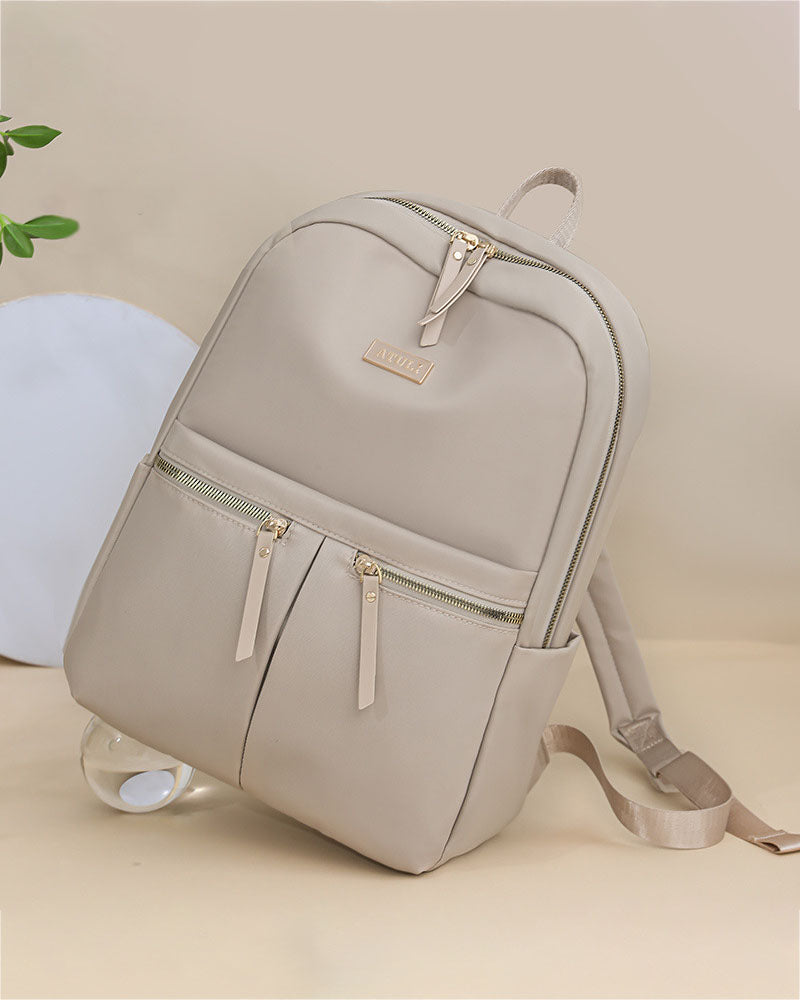 Mochila en tela con multiples compartimentos