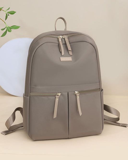 Mochila en tela con multiples compartimentos