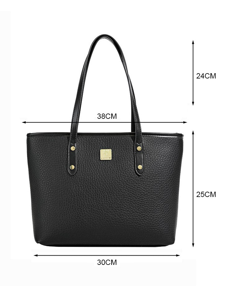 Cartera tote, cartera amplia con estilo conservador