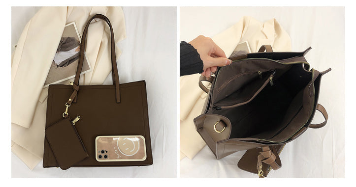 Bolso tipo cartera espaciosa