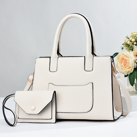 ❤️ Oferta San Valentín • Elegancia Cuadrada: Cartera Mediana Clásica