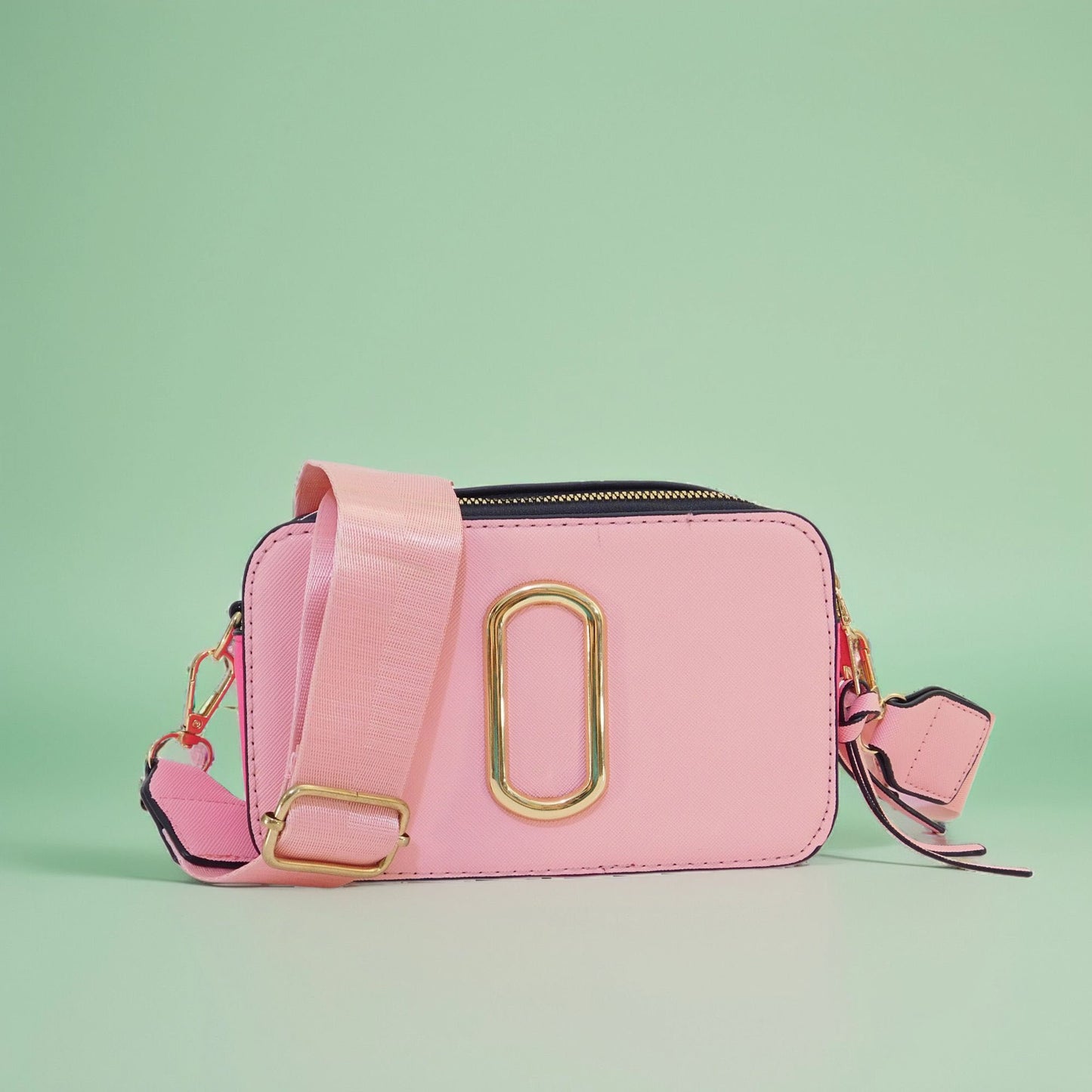 Crossbody colorido con doble zipper