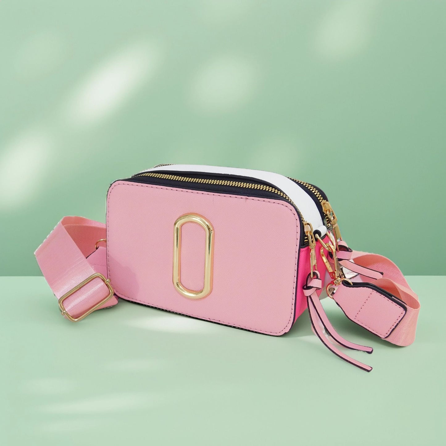 Crossbody colorido con doble zipper