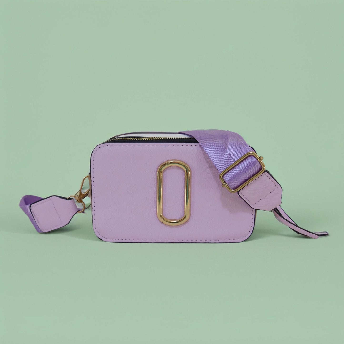 Crossbody colorido con doble zipper