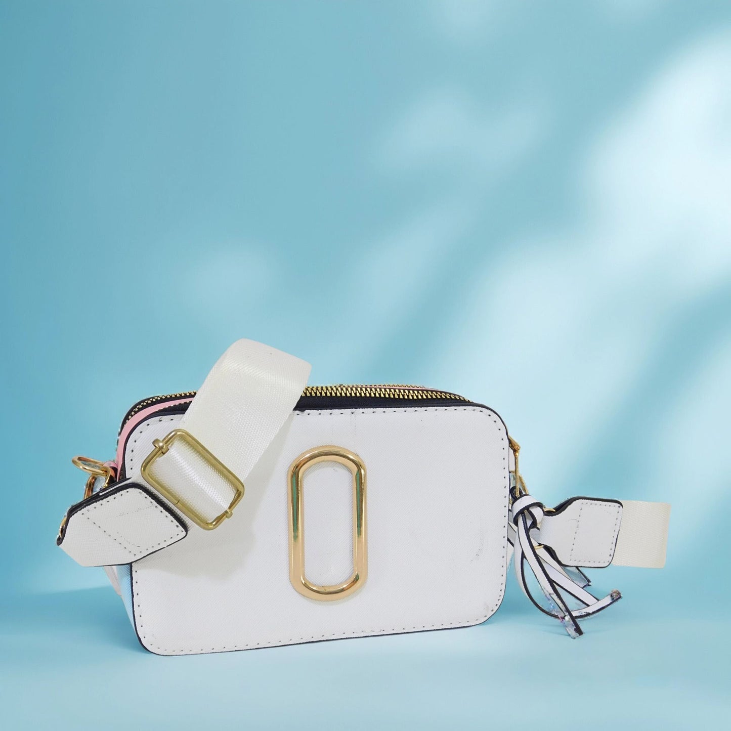 Crossbody colorido con doble zipper